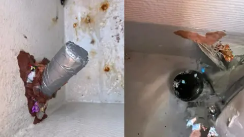 VibeTheWave Bottle of champagne and oar plugging holes in a boat