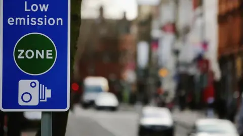 Getty Images low emission zone sign