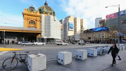 Getty Images Flinders Street and Swanston Street (File image)