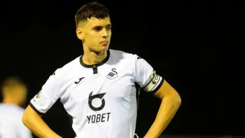 Jack Evans made his first appearance for Swansea City Under-23s in December 2015
