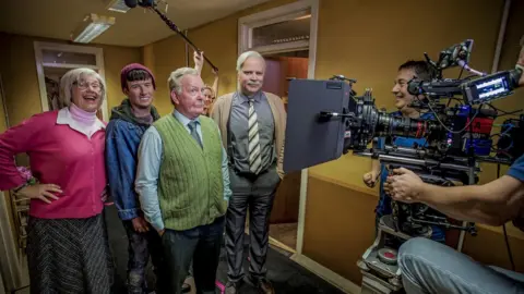 Still Game being filmed