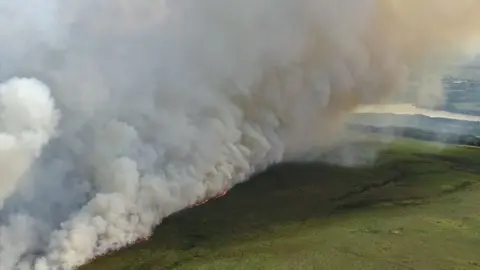 Lancashire Fire and Rescue Service Winter Hill fire