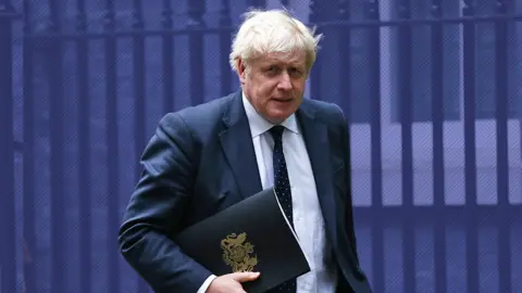 Getty Images Prime Minister Boris Johnson outside 10 Downing Street - 14 September 2021