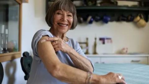 Getty Images File picture of a person after a Covid jab