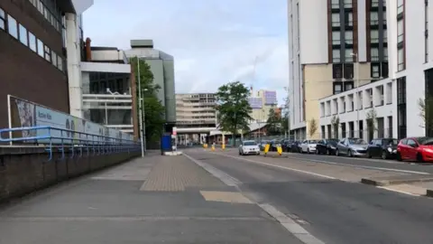 Empty streets in Coventry