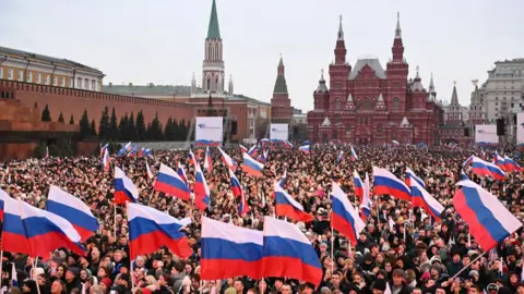 Getty Images Crowds in Red Square