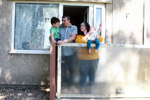 BBC Kayleigh Winters and her family