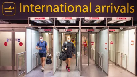 PA Media Airport arrivals