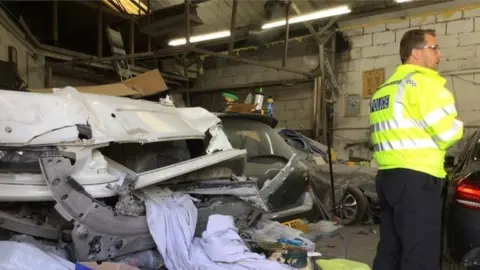 West Midlands Police A chop-shop