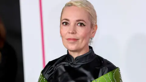 Getty Images Olivia Colman attends the European Premiere of Wicked Little Letters at Odeon Luxe Leicester Square on 13 February 2024 in London, England