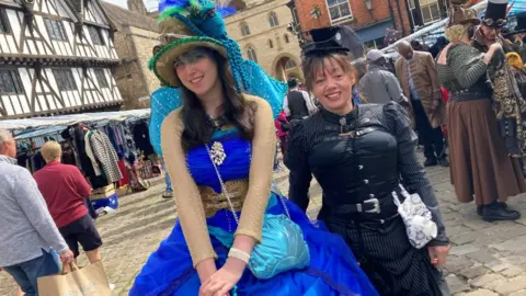 BBC/Jake Zuckerman Amelei Ghmarlog and Mandy Kilvington