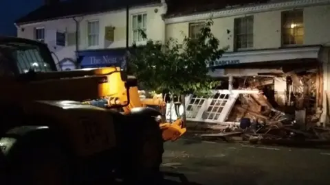 Bucks Fire Service Scene of raid in Olney