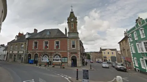 Google Maps Image of Wincanton town centre. Can see clock tower.