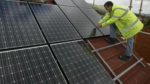 UK households are installing more heat pumps and solar panels than ever before, the body that accredits low-carbon products has said. Issue date: Monday August 14, 2023.
