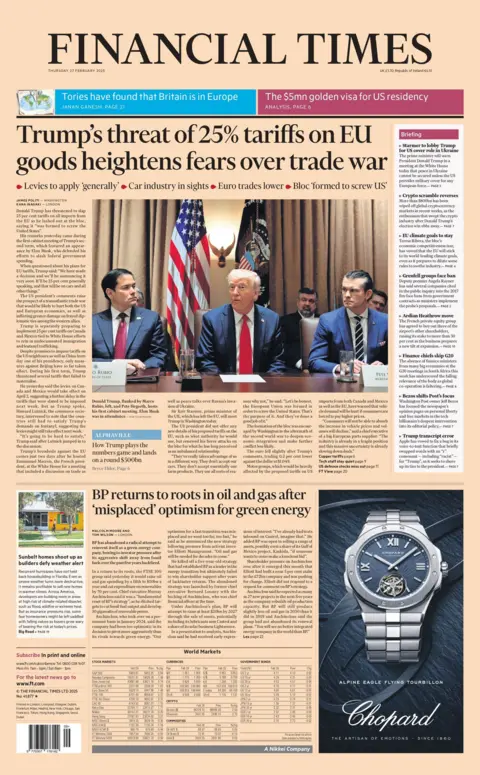 Financial Time front page