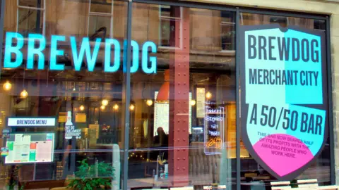 Alamy The front of a Brewdog bar in Glasgow, Scotland