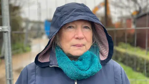 Stephen Huntley/BBC Jacky Camping