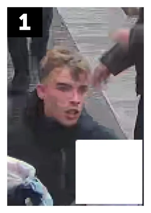 Police Scotland A blonde haired man in a black jacket