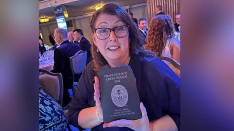 Katherine Breckon with her Guild of Chefs Award