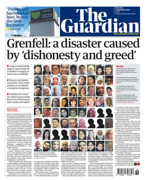  a catastrophe  caused by 'dishonesty and greed'". 