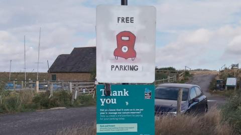 Signage at Oare Marshes