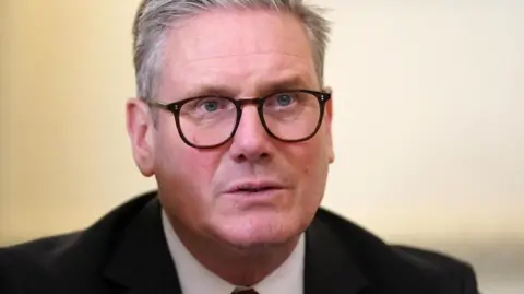 Getty Images Head and shoulders picture of Keir Starmer with a serious expression looking to the right of the camera