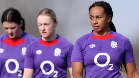Jade Shekells pictured during an England training session