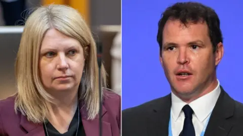 Senedd Cymru/Getty Images Hannah Blythyn and Lee Waters
