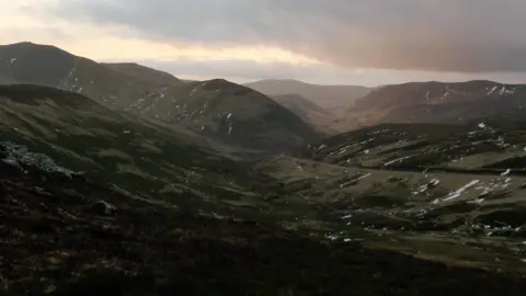 SAIS Southern Cairngorms The mountain landscape has lost almost all its snow. There are a 