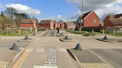 Google A Google Street image of a complicated junction.