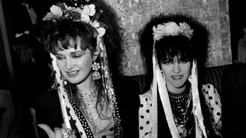 Getty Images Strawberry Switchblade smiling for the cameras during their mid 1980s peak.