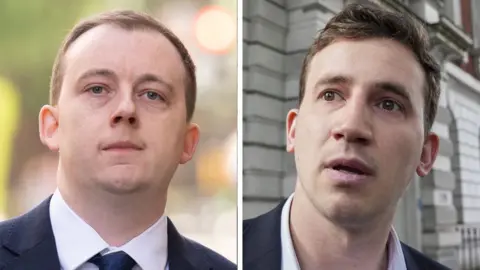 PA Media Composite photo of Christopher Berry (left) and former parliamentary researcher Christopher Cash. 