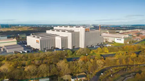 British Steel An artist’s impression of how the new steel-making site could look