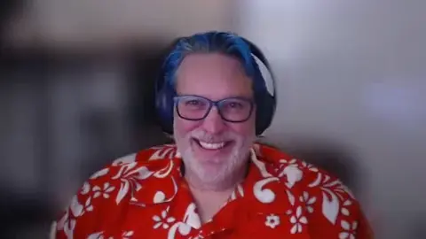 Founder of TERPECA, Rich Bragg pictured on a Teams call.