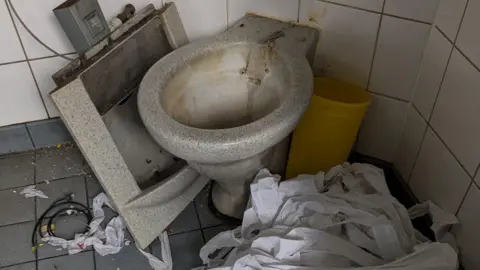North Devon Council Image shows damage to public toilets