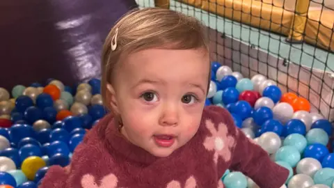 Supplied Ottilie in a ball pit 