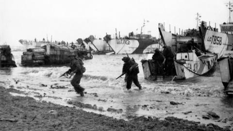 D-Day landings on 6 June, 1944