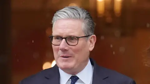 Sir Keir Starmer leaves 10 Downing Street on Wednesday.