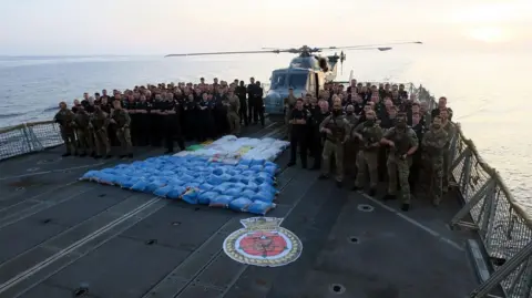 Ministry of Defence The crew with the haul