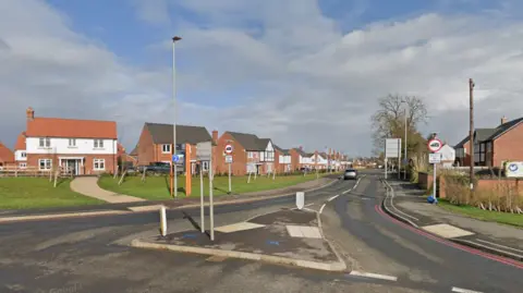 A Google street view image of Park Lane where the police were called