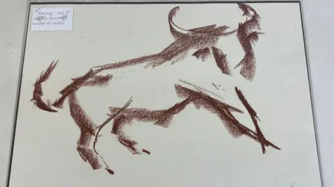 Batemans Auctioneers A sketch of the Bull in brown that will become the statue outside Birmingham’s Bullring