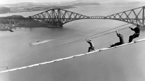 Bear Scotland Workers building the Forth Road Bridge