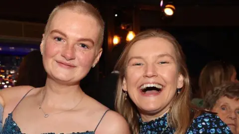 Supplied Two smiling friends on a night out