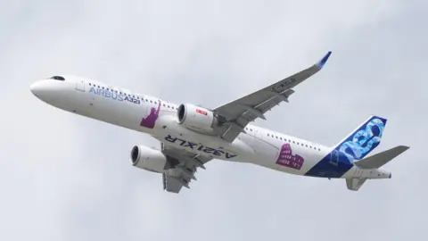 PA Media Airbus A321 jet