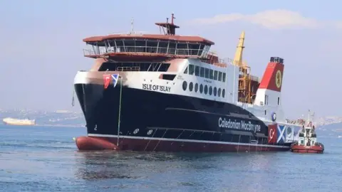 CalMac Launch of MV Isle of Islay