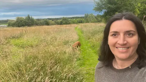 Emma Porter Emma Porter posing in the Cumbrian countryside