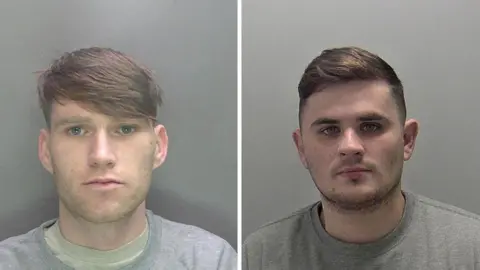 Warwickshire Police Mugshots of Michael O'Donnell and Larry McCarthy 