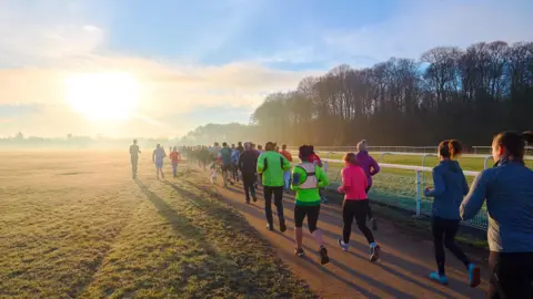 Parkrun Parkrun in York at sunrise in January 2023