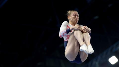 Bryony Page competing for Great Britain