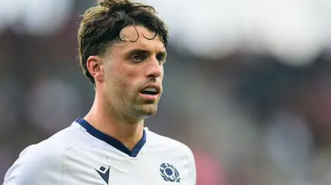 Getty Images Photo of Scotland international rugby player Adam Hastings